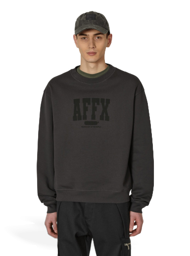 Huppari AFFXWRKS Varsity Crewneck Harmaa | SS23SW01 SOFTBLACK