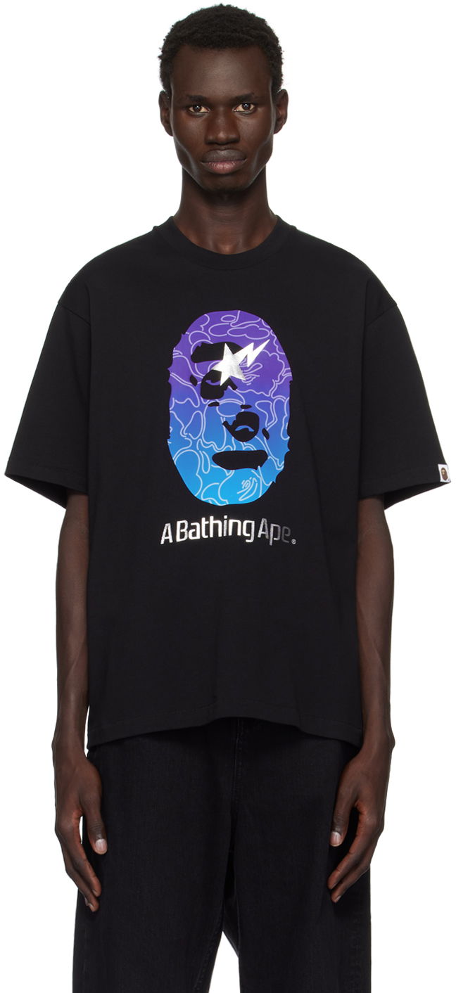 T-paita BAPE Ape Head Relaxed Fit T-shirt Musta | 001TEK801321M