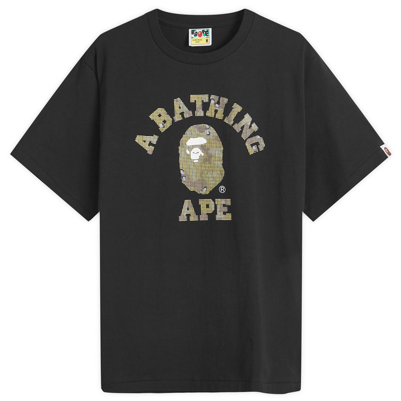 T-paita BAPE Bitmap College T-Shirt Musta | 001TEK801039M-BLK