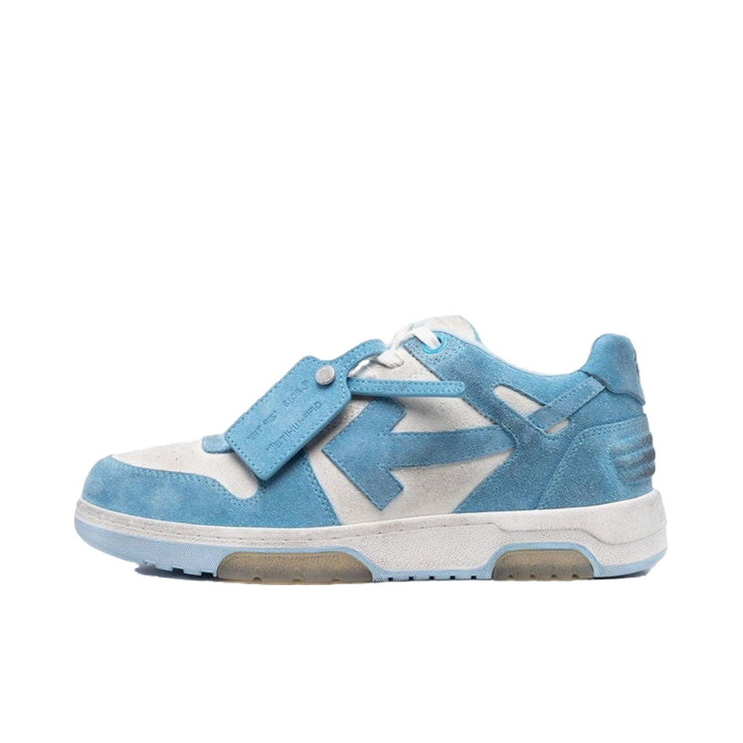 Tennarit ja kengät Off-White OOO Low Out Of Office Vintage Suede White Light Blue Sininen | OMIA189S23LEA0110140