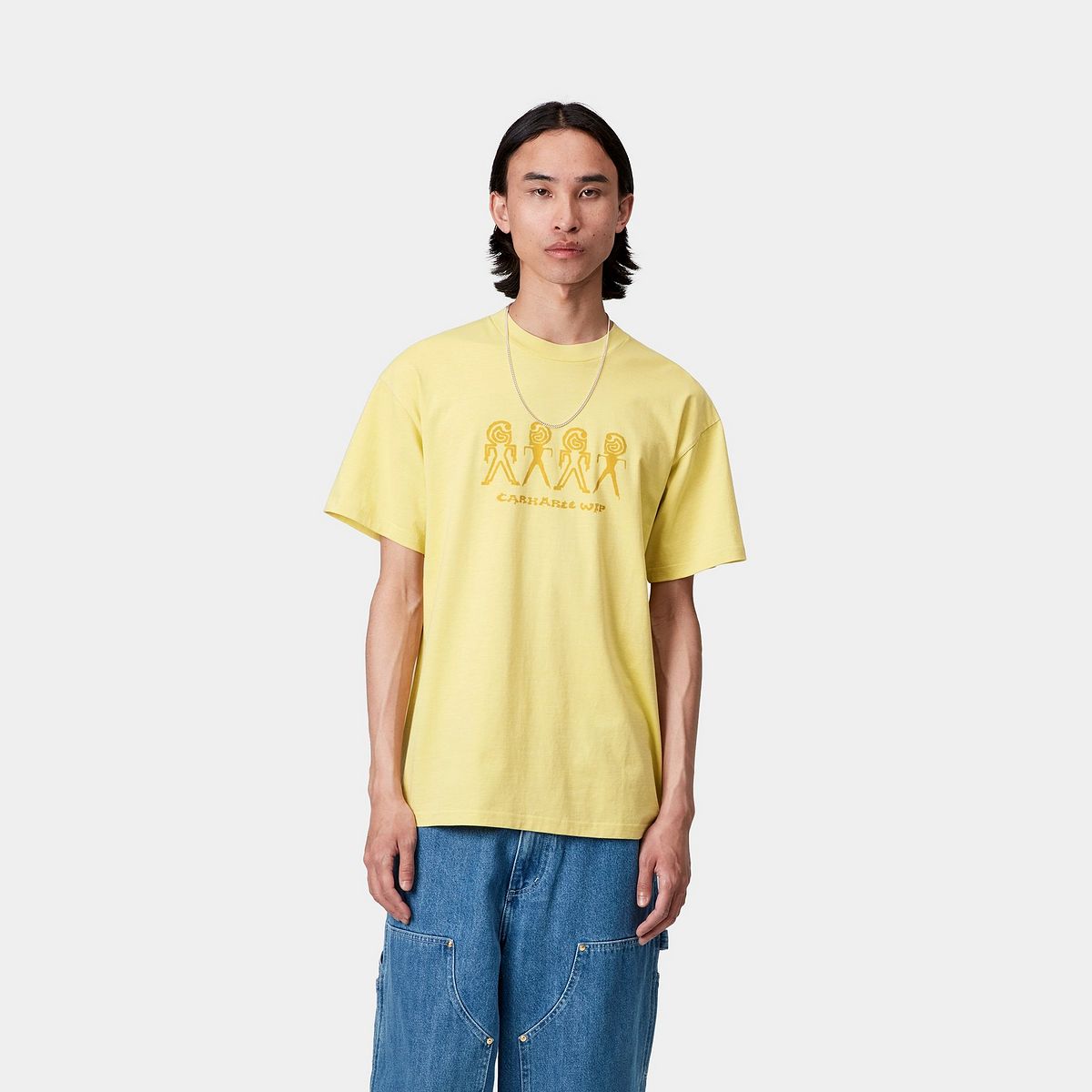 T-paita Carhartt WIP Carhartt WIP S/S Terrestrial T-Shirt Pigment Dyed Keltainen | I035226_6, 0