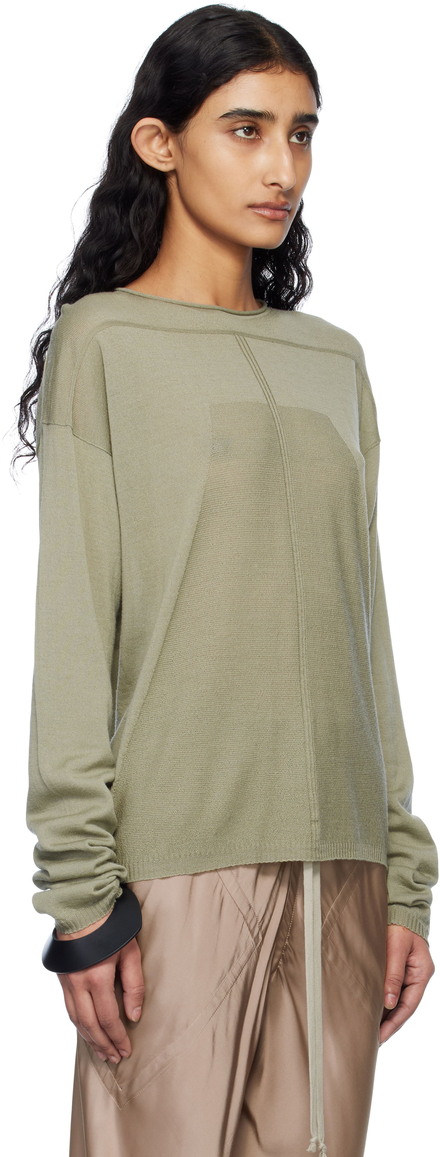 Villapaita Rick Owens Rick Owens Hollywood Pull Sweater Vihreä | RP01E7612 ML, 1