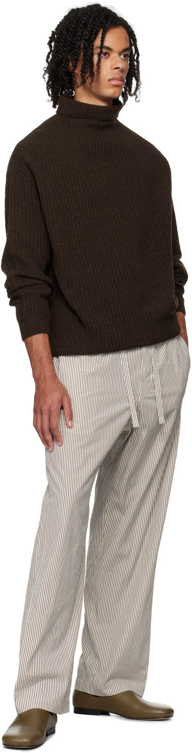 Villapaita LEMAIRE Lemaire Felted Turtleneck Sweater Ruskea | TO1264 LK1027, 3
