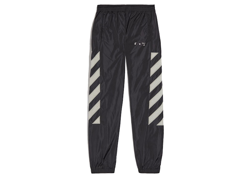 Verryttelyhousut Off-White Diagonals Trackpants Musta | OMCJ001F21FAB0011017
