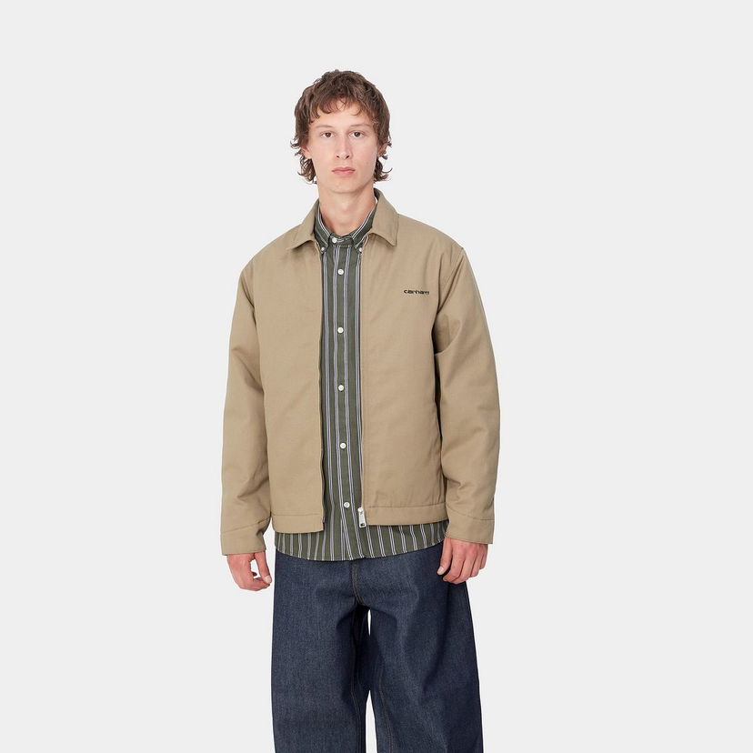 Takki Carhartt WIP Module Script Zip-Up Jacket Beige | I033763_9