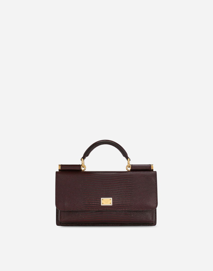 Käsilaukku Dolce & Gabbana Iguana-print Mini Leather Bag Ruskea | BI3280A109580342