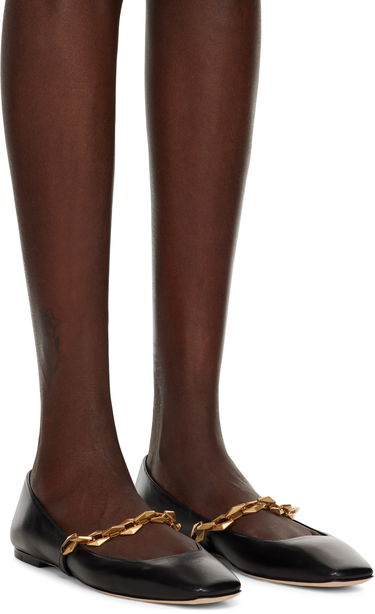 Kengänhoito Jimmy Choo Jimmy Choo Tilda Chain Ballerina Flats Musta | DIAMOND TILDA FLAT, 3