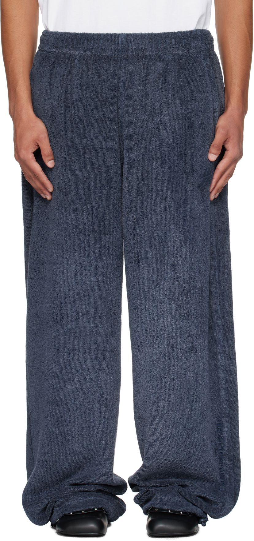Verryttelyhousut Alexander Wang Alexander Wang Track Trousers Tummansininen | 6CC3254421