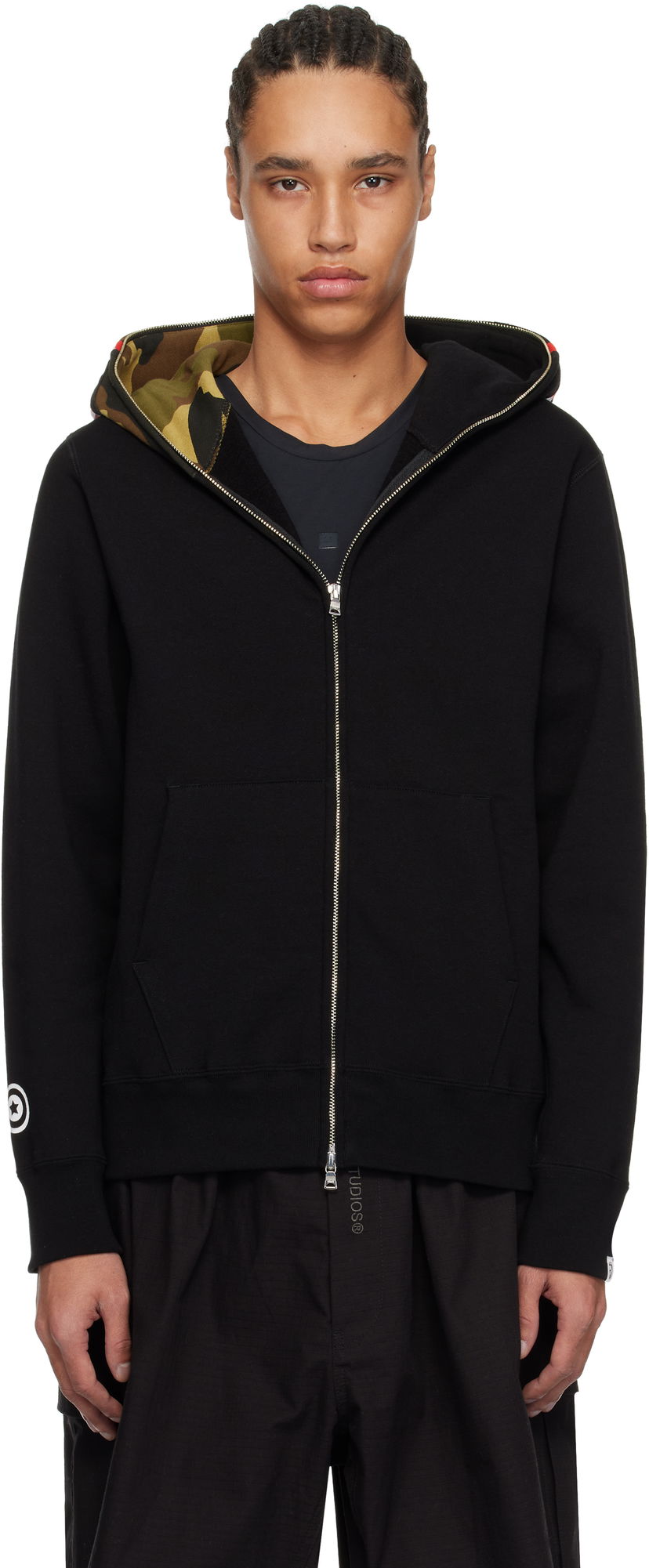 Huppari BAPE 1st Shark Full Zip Hoodie Musta | 001ZPK701005M