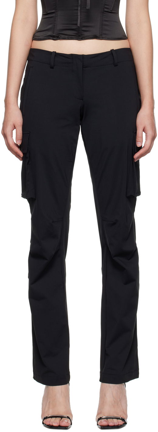 Cargo housut Miaou Miaou Raven Cargo Trousers Musta | 1019-CL-BLK