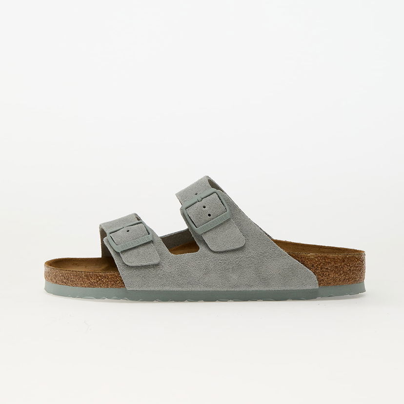Tennarit ja kengät Birkenstock Birkenstock Arizona Suede Leather Slides Harmaa | 1029146
