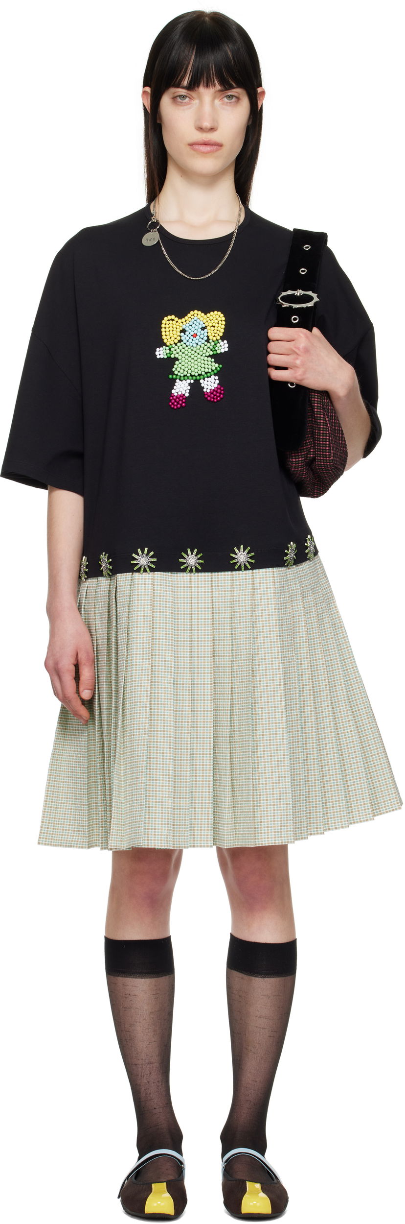 Mekko Chopova Lowena Chopova Lowena Saltos Kilt Midi Dress Monivärinen | 1299