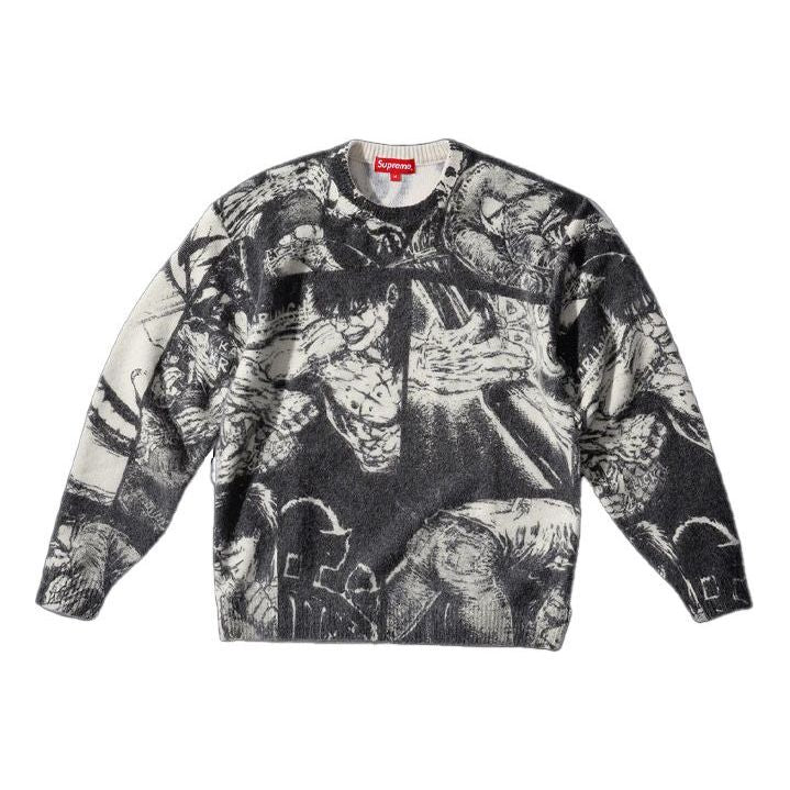 Villapaita Supreme The Crow Graphic Print Sweater Musta | SUP-FW21-177, 0