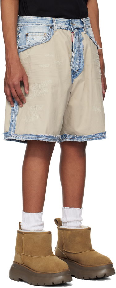 Shortsit DSQUARED2 Dsquared2 Super Ripped Mixed Boxer Denim Shorts Sininen | S74MU0878_S30309, 1