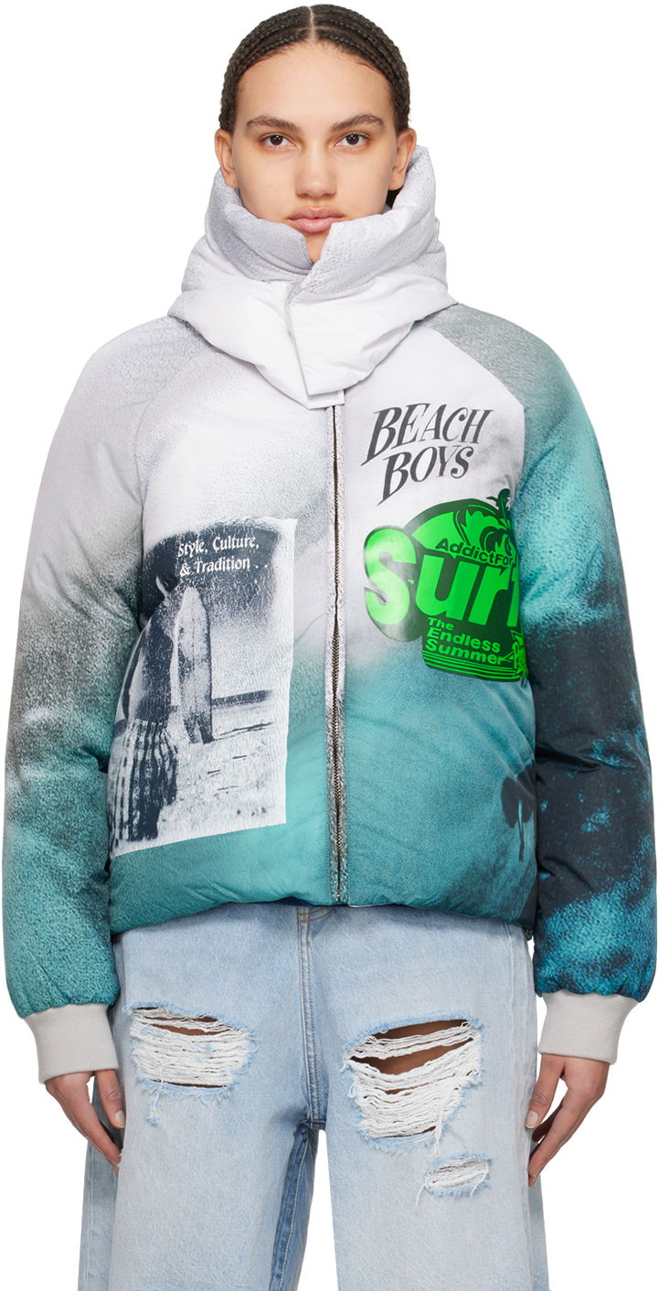 Puffer takki ERL Printed Puffer Jacket Monivärinen | ERL08C002