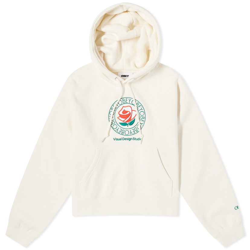 Huppari OBEY Rose Hoodie Beige | 211610138-UBL