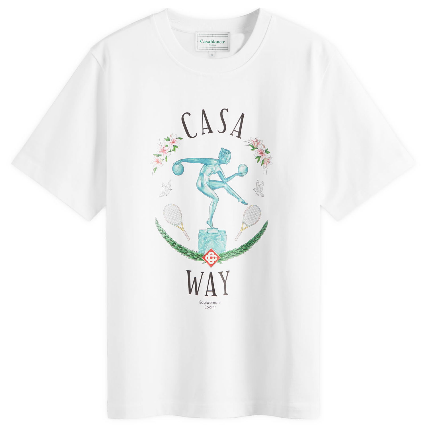 T-paita Casablanca Casa Way Statue Valkoinen | U-MPF24-JTS-001, 0