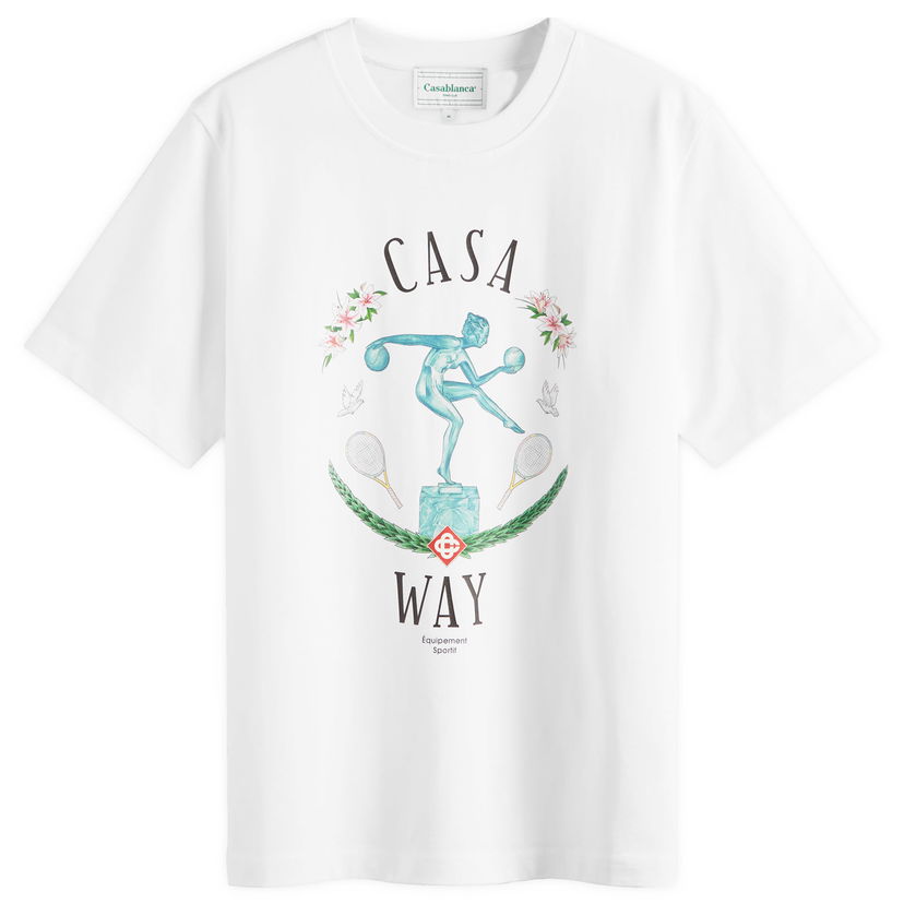 T-paita Casablanca Casa Way Statue Valkoinen | U-MPF24-JTS-001