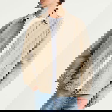 Paita NORSE PROJECTS Julian Cotton Linen Overshirt, Size Large Beige | N40-0823-2053, 2