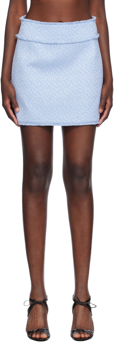 Hame Dolce & Gabbana Dolce&Gabbana Raschel Tweed Miniskirt Sininen | F4CR5T HUMUA