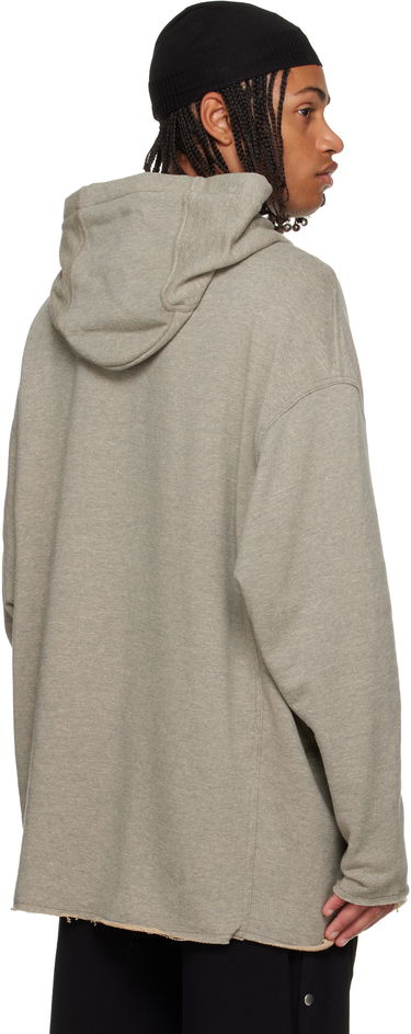 Huppari Rick Owens Rick Owens DRKSHDW Concordians Peter Oversized Raw-Edge Pullover Hoodie Harmaa | DU02E7280 FGM, 2