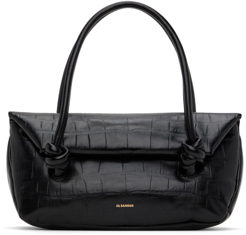 Käsilaukku Jil Sander Knot Top Handle Bag Musta | J07ZH0020_P6574