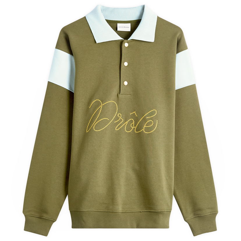 Poolopaita Drôle de Monsieur Drole de Monsieur Logo Braided Polo Shirt Vihreä | H-PL154-CO127-LKK