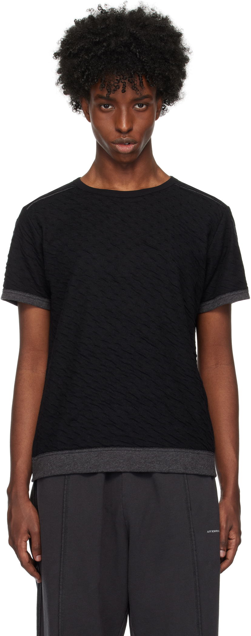 T-paita AFFXWRKS Reversible T-shirt Musta | FW24T08