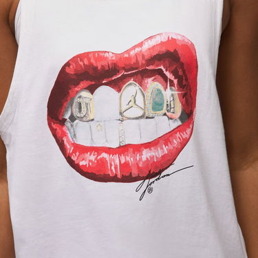 Tankkitoppi Jordan Flight Sleeveless Graphic Tee Valkoinen | HV0223-100, 3