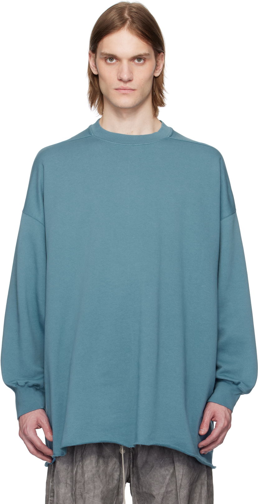 Villapaita Rick Owens Rick Owens DRKSHDW Hollywood Tommy Long Sleeve Sweatshirt Sininen | DU01E3292 FP