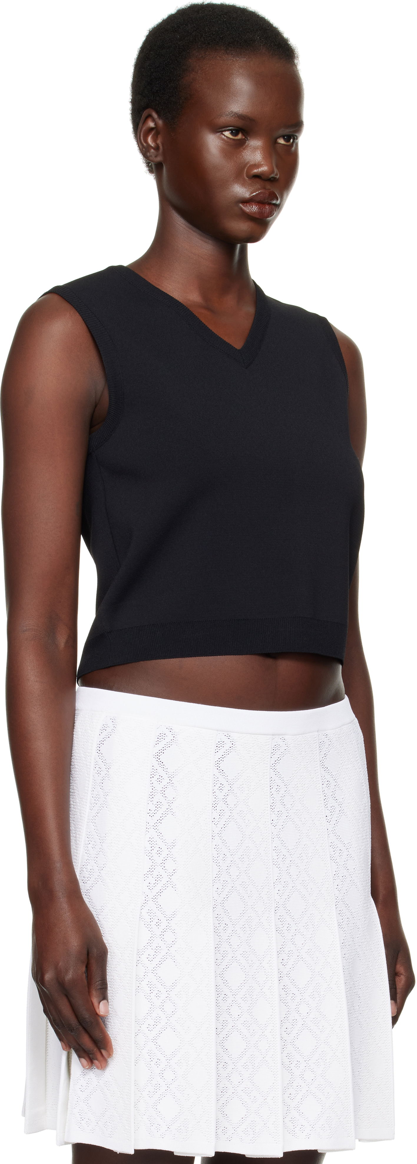 Tankkitoppi Givenchy Sleeveless V-Neck Vest Musta | BW90TL4ZPG001, 1