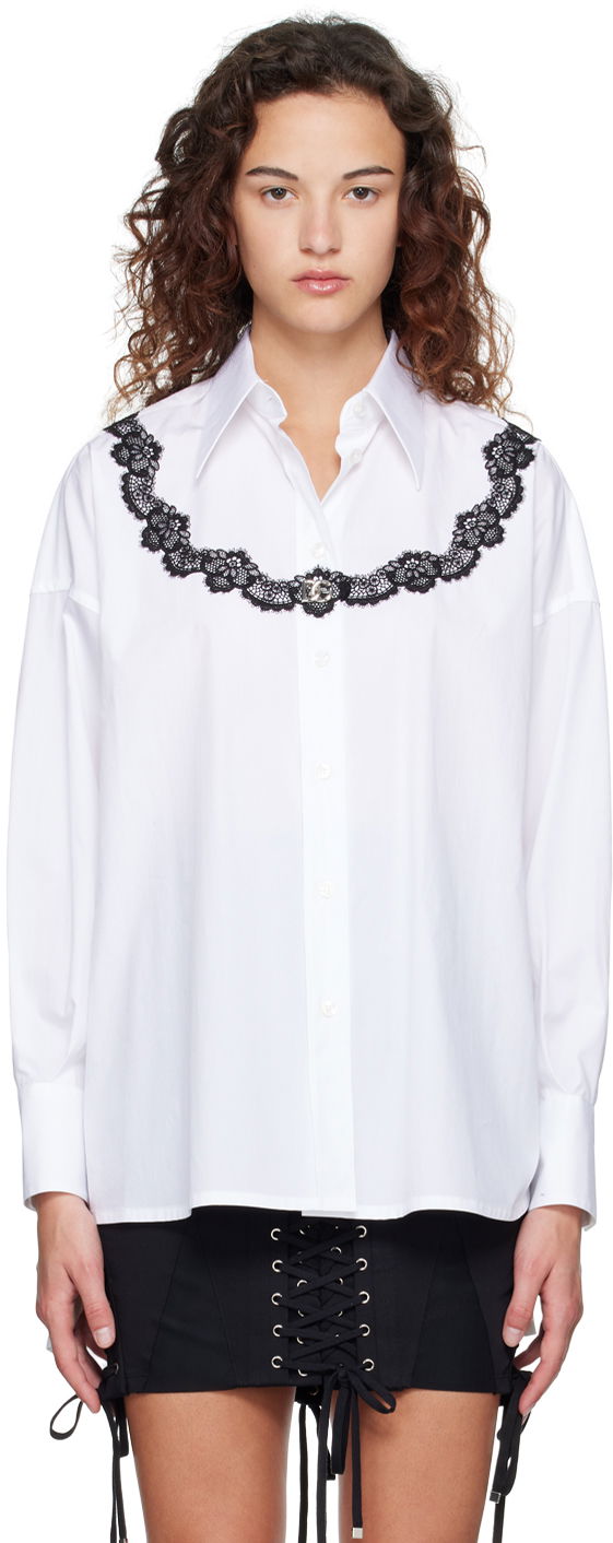 Paita Dolce & Gabbana White Oversized Shirt Valkoinen | F5Q62T FU5T9
