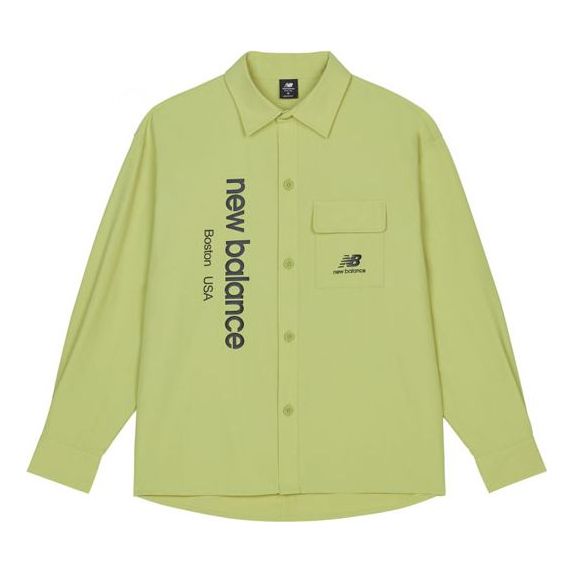 Paita New Balance Logo Woven Shirt Vihreä | AMJ13367-CGN