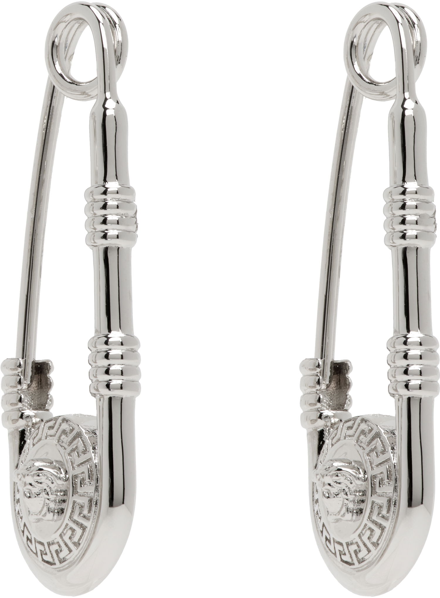 Korvakorut Versace Safety Pin Earrings Beige | 1004827_1A00620, 1