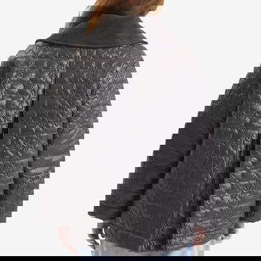 Takki GANNI GANNI Shiny Quilt Midi Jacket Musta | W0343-252, 3