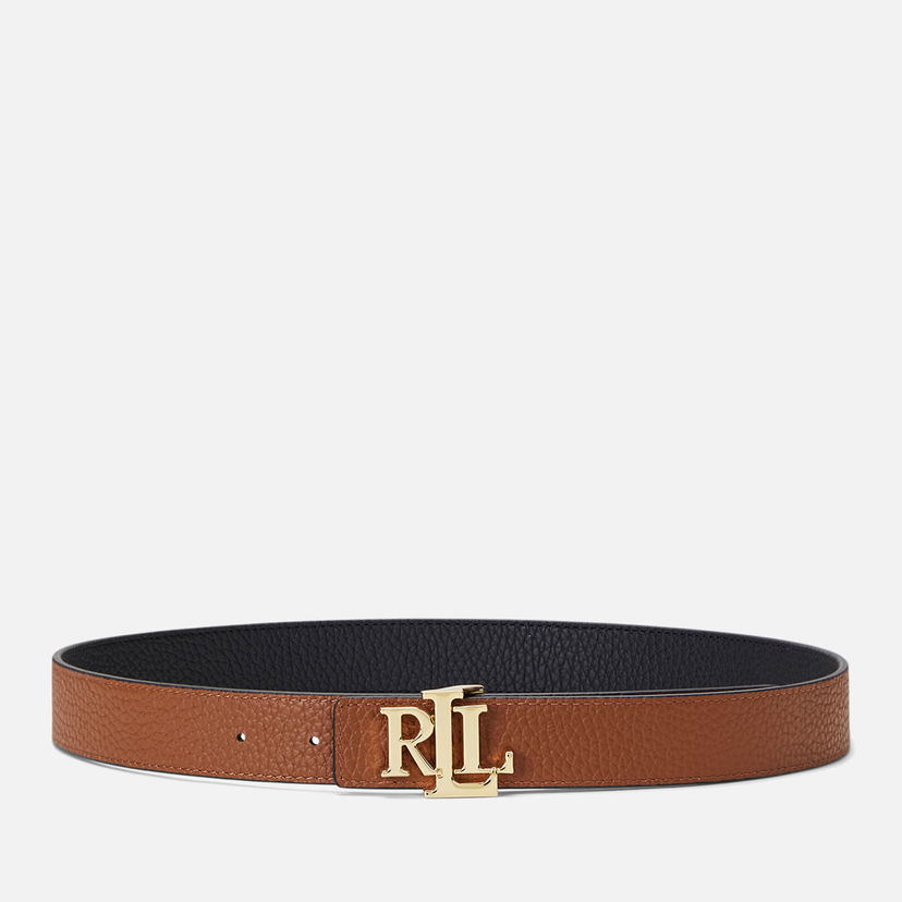 Vyöt Polo by Ralph Lauren Lauren Ralph Lauren Women's Reversible 30 Medium Belt - Black/Lauren Tan - S Ruskea | 412912039001