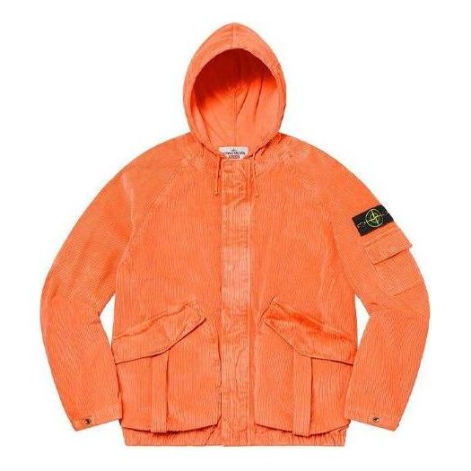 Takki Supreme Corduroy Jacket by Stone Island Oranssi | SUP-FW20-296