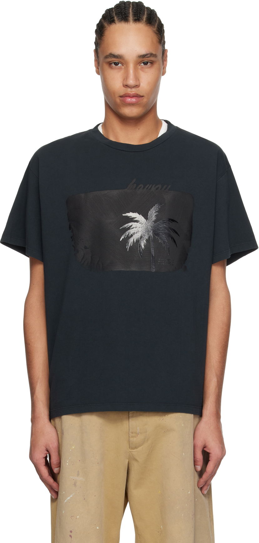 T-paita Maison Margiela MM6 Maison Margiela Graphic T-Shirt Musta | SH2GC0019 M20108