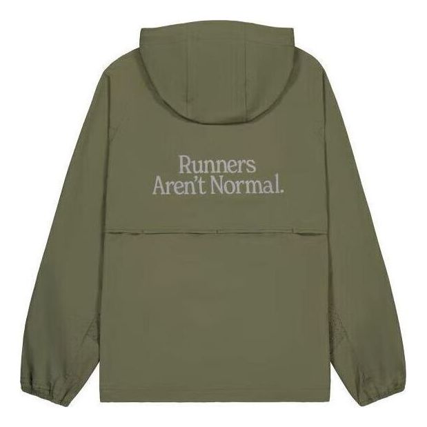 Tuulitakki New Balance 'Runners Aren't Normal' Hooded Jacket Vihreä | NAE24101-HT