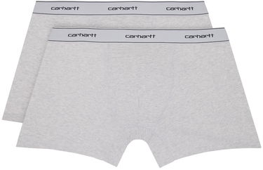 Nyrkkeilijät Carhartt WIP Two-Pack Boxers Harmaa | I029375, 0