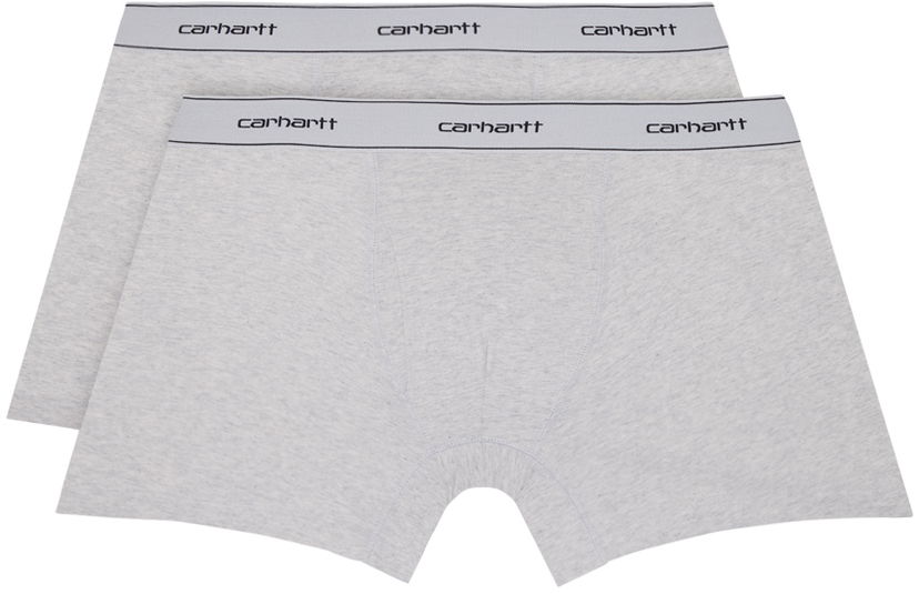 Nyrkkeilijät Carhartt WIP Two-Pack Boxers Harmaa | I029375
