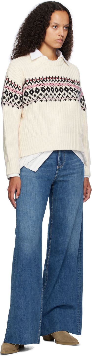 Villapaita rag & bone rag & bone Leigh Fair Isle Sweater Valkoinen | WAS24F015EC15, 3