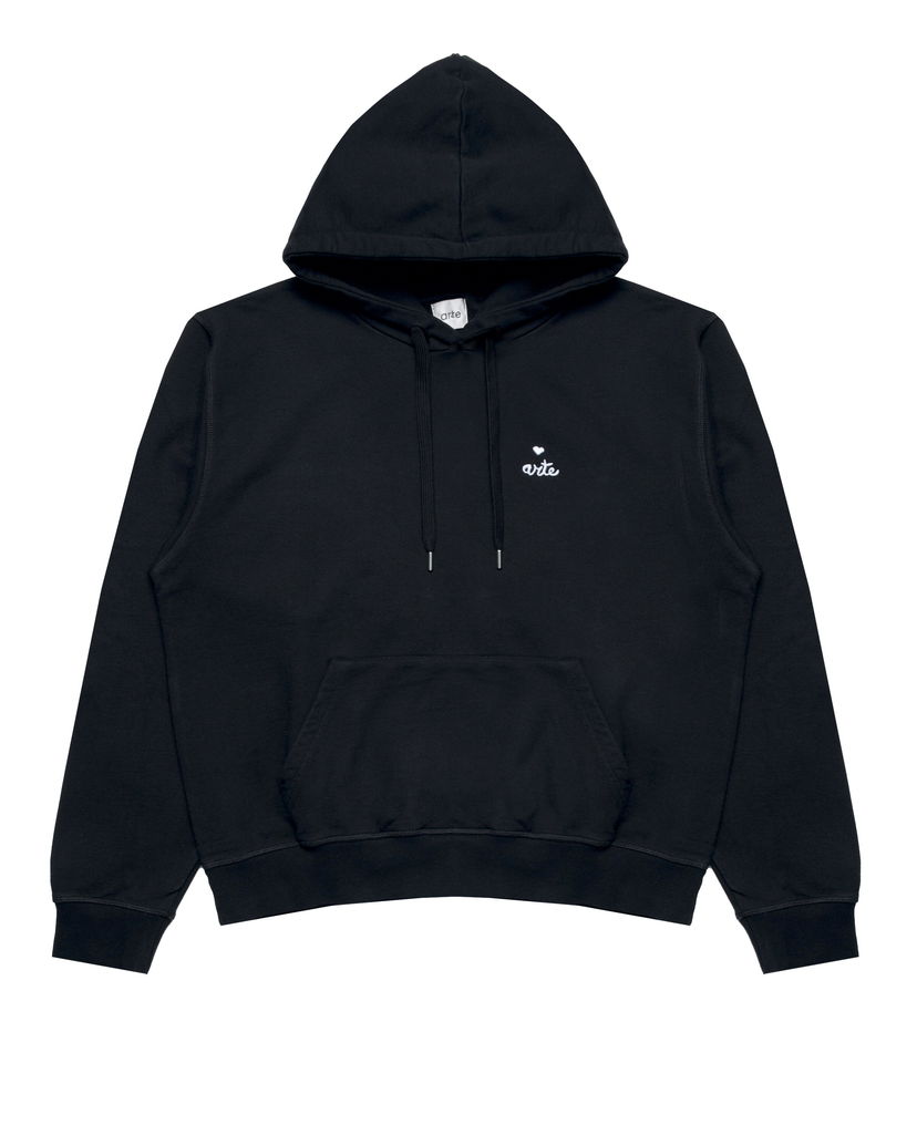 Huppari Arte Antwerp Arte Antwerp Heart Logo Hoodie Musta | SS25-162H