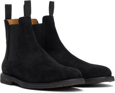 Vaatteet Common Projects Common Projects Waxed Suede Chelsea Boots Musta | ARTICLE 2495, 3