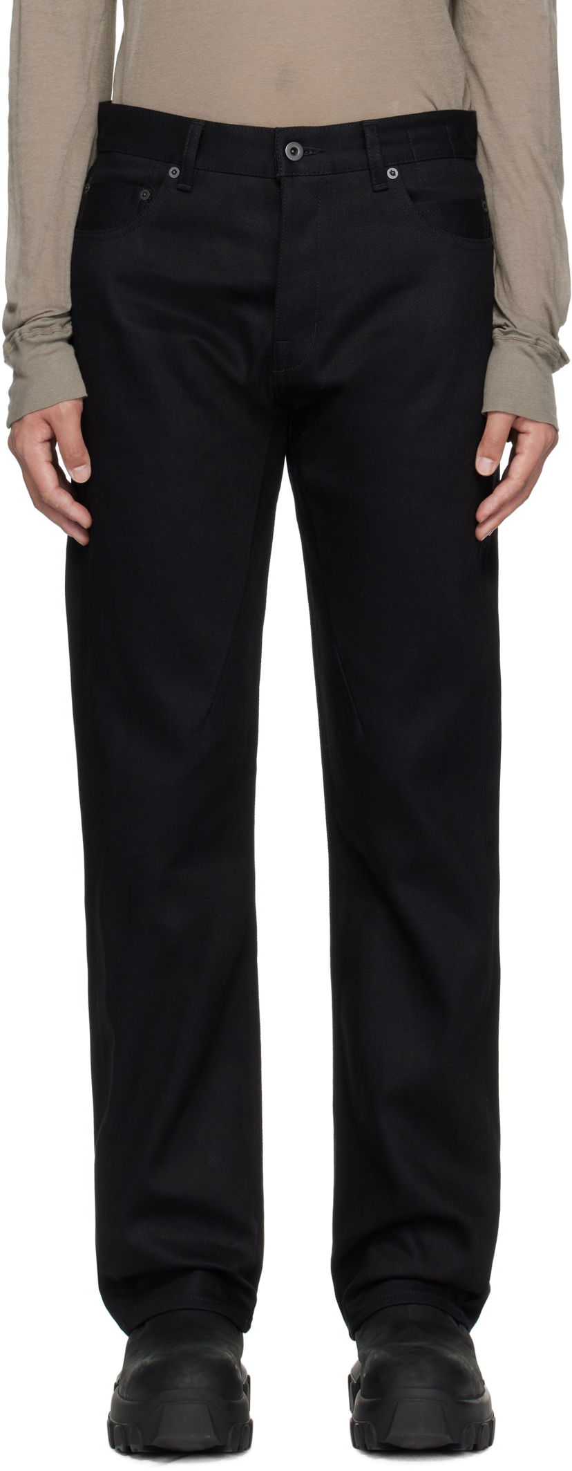 Jeans Rick Owens Rick Owens DRKSHDW Hollywood Kurdt Jeans Musta | DL01E6399 BLKJP