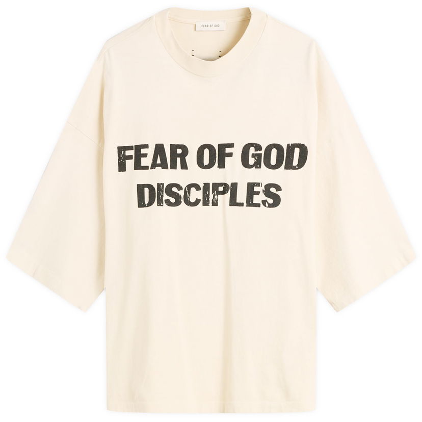 T-paita Fear of God Relaxed Disciple T-Shirt Beige | FG25FW10-10309HWJUS-991