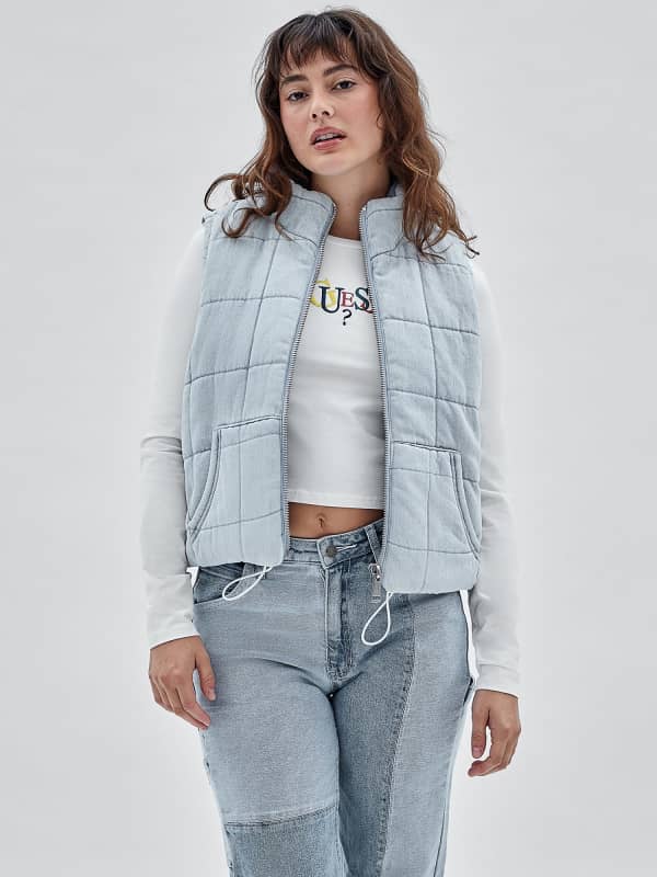 Liivi GUESS Cotton Puffer Sininen | W2RXN4D4RF0, 0