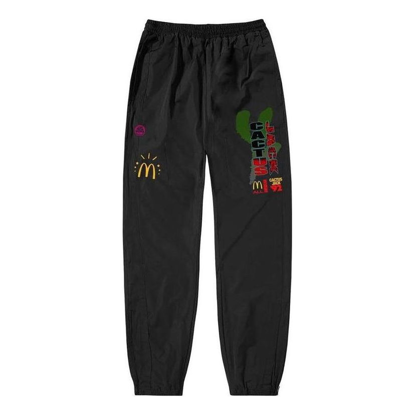 Housut Cactus Jack by Travis Scott Travis Scott x McDonald's All American '92 II Nylon Pants Musta | TC-1110