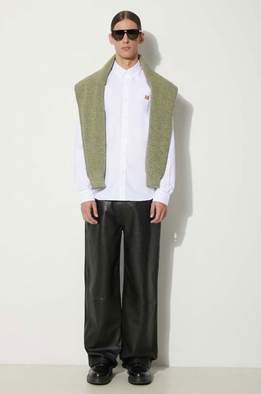 Paita MAISON KITSUNÉ Maison Kitsuné Mini Fox Head Classic BD Shirt - Regular Fit Button-Down Valkoinen | MM00413WC2010, 1