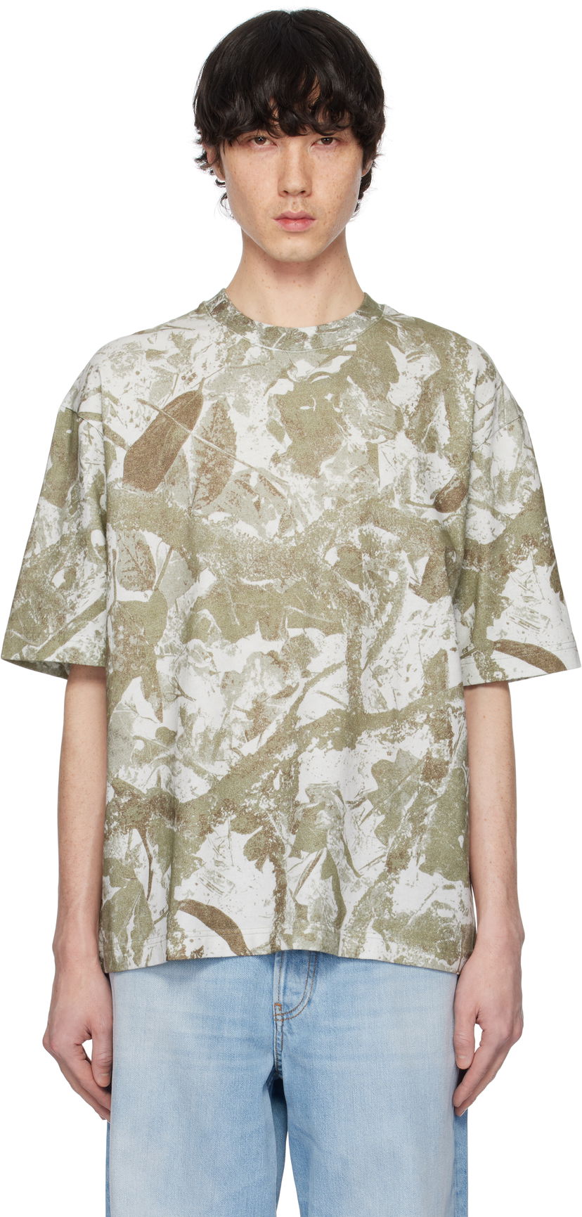 T-paita Acne Studios Acne Studios Relaxed Fit Crew Neck T-Shirt Vihreä | CL0315-